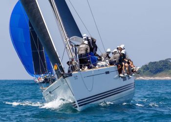 Phuket King’s Cup, Day 4. The wind still won’t really fill in. One half-decent race, and a second for the quick boats, but everyone else sent home.