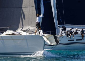 Phuket King’s Cup, Day 4. The wind still won’t really fill in. One half-decent race, and a second for the quick boats, but everyone else sent home.