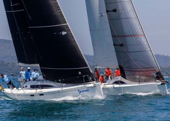 Phuket King’s Cup, Day 4. The wind still won’t really fill in. One half-decent race, and a second for the quick boats, but everyone else sent home.
