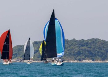 Phuket King’s Cup, Day 4. The wind still won’t really fill in. One half-decent race, and a second for the quick boats, but everyone else sent home.