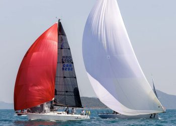 Phuket King’s Cup, Day 4. The wind still won’t really fill in. One half-decent race, and a second for the quick boats, but everyone else sent home.