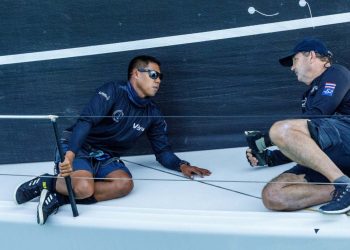 Phuket King’s Cup, Day 4. The wind still won’t really fill in. One half-decent race, and a second for the quick boats, but everyone else sent home.