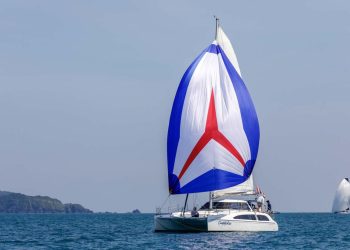 Phuket King’s Cup, Day 4. The wind still won’t really fill in. One half-decent race, and a second for the quick boats, but everyone else sent home.