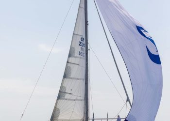 Phuket King’s Cup, Day 5. The wind has arrived at last. Not huge, but plenty enough for a couple of short races round the cans and a trip round the bushes.